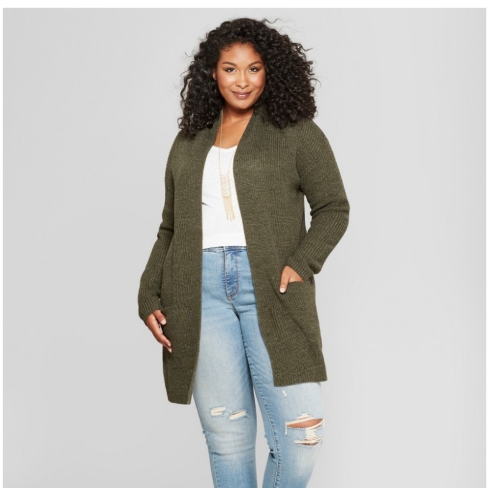 Olive green Cardigan